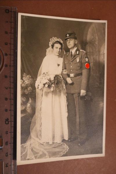 altes Hochzeitsfoto - Ehefrau und R.A.D. Mannes - Abteilung 24/2